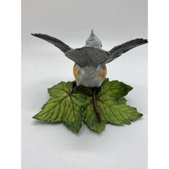 Lenox Garden Bird Sculptor Collection -Tufted Titmouse pre-owned with COA - Picture 4 of 12